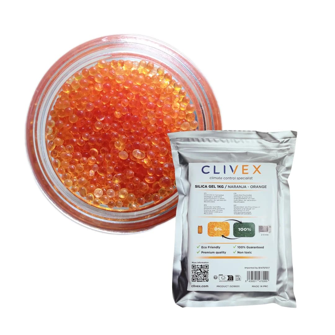Clivex Gel de Silice Naranja 1-3 mm
